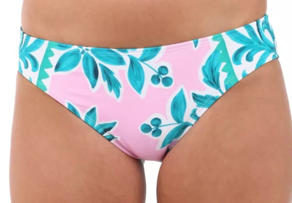 La Blanca Opulent Palm Hipster Bikini Bottom 10 NWT
